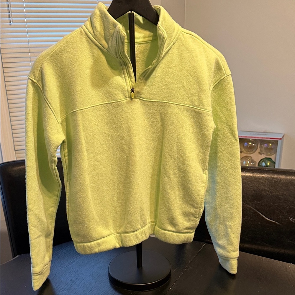 Tek Gear Kid’s Neon Yellow Zip-Up Sweater